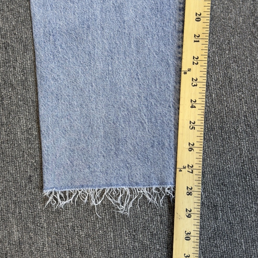 ABERCROMBIE & FITCH Pants Women's 27 Long Mom Jean Paperbag High Rise Denim Blue - Picture 7 of 11